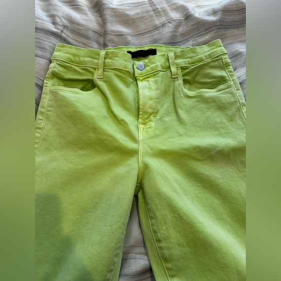 J Brand Green Skinny Jeans High-Waisted Stretch - Picture 4 of 7